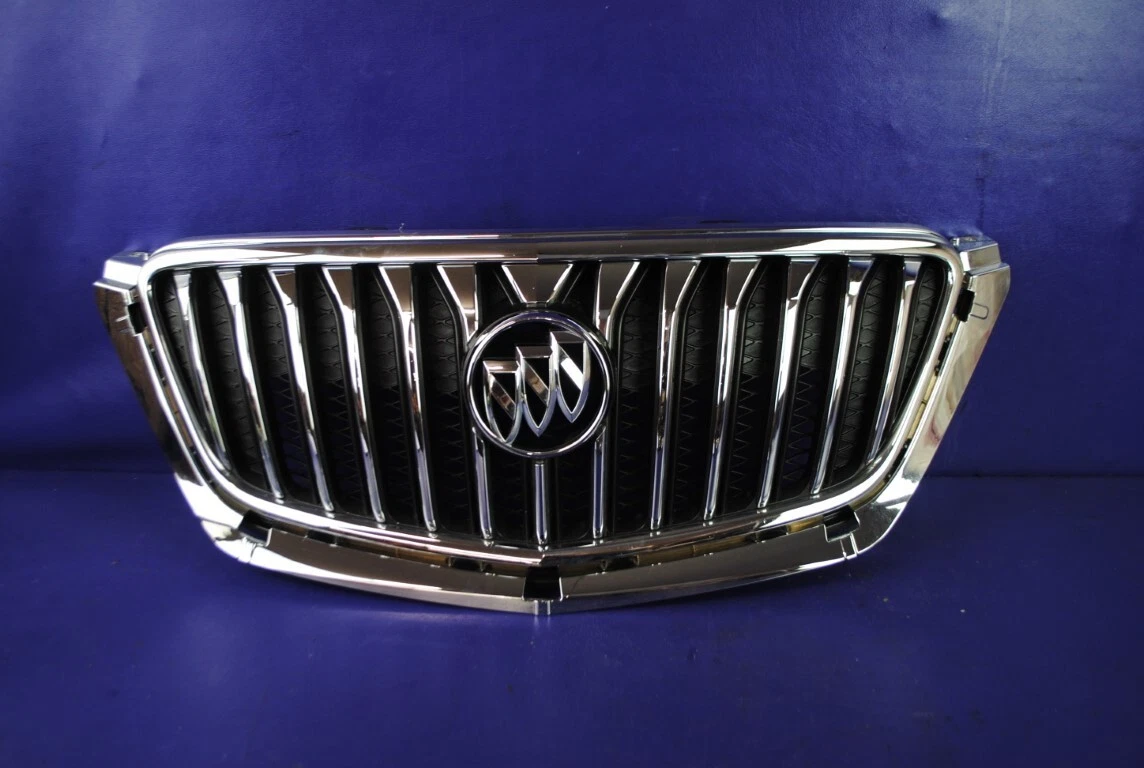 13-16 Buick Encore Front Upper Grille Chrome Emblem Black Mesh  