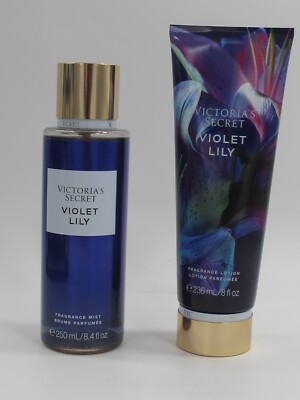 Victoria s Secret VIOLET LILY Fragrance Lotion and Body Mist 8 fl oz