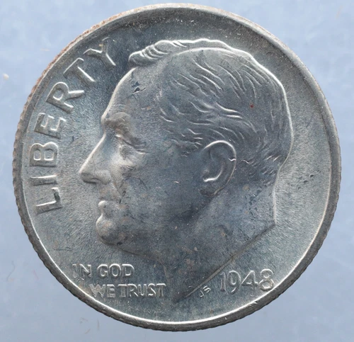 KAPPYSCOINS  W6732  1948S  SILVER CH BU TO GEM   ROOSEVELT DIME