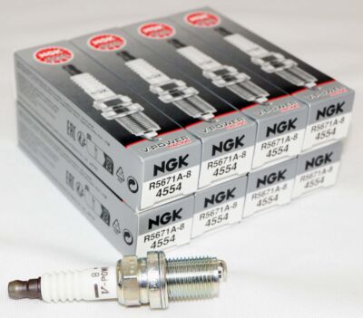 8 Pack Genuine NGK 4554 V-Power Racing Spark Plug R5671A8 Turbo Nitrous