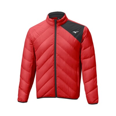 Mizuno Breath Thermo Move Down Jacket Red UK Size Small UK