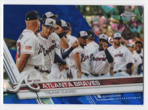 Atlanta Braves #572 2017 Topps Chrome Sapphire card
