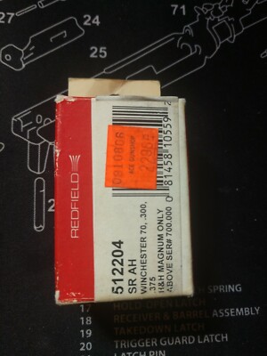 Redfield SR AH Scope Mount Base #512204 Winchester 70 