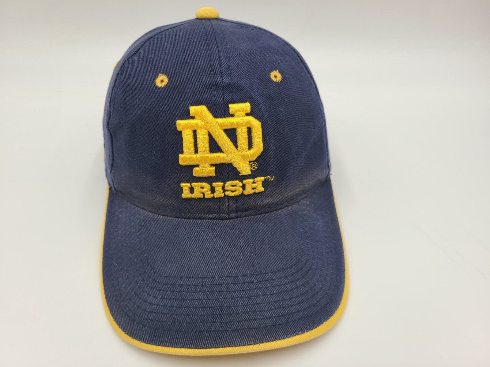 Notre Dame Fighting Irish NCAA Adjustable Hat for Men and Women in Blue and Gold