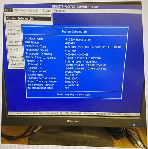 HP Z210 CMT Workstation | 1TB HDD | 8GB RAM | Nvidia Quadro2000|High Performance - Picture 13 of 14