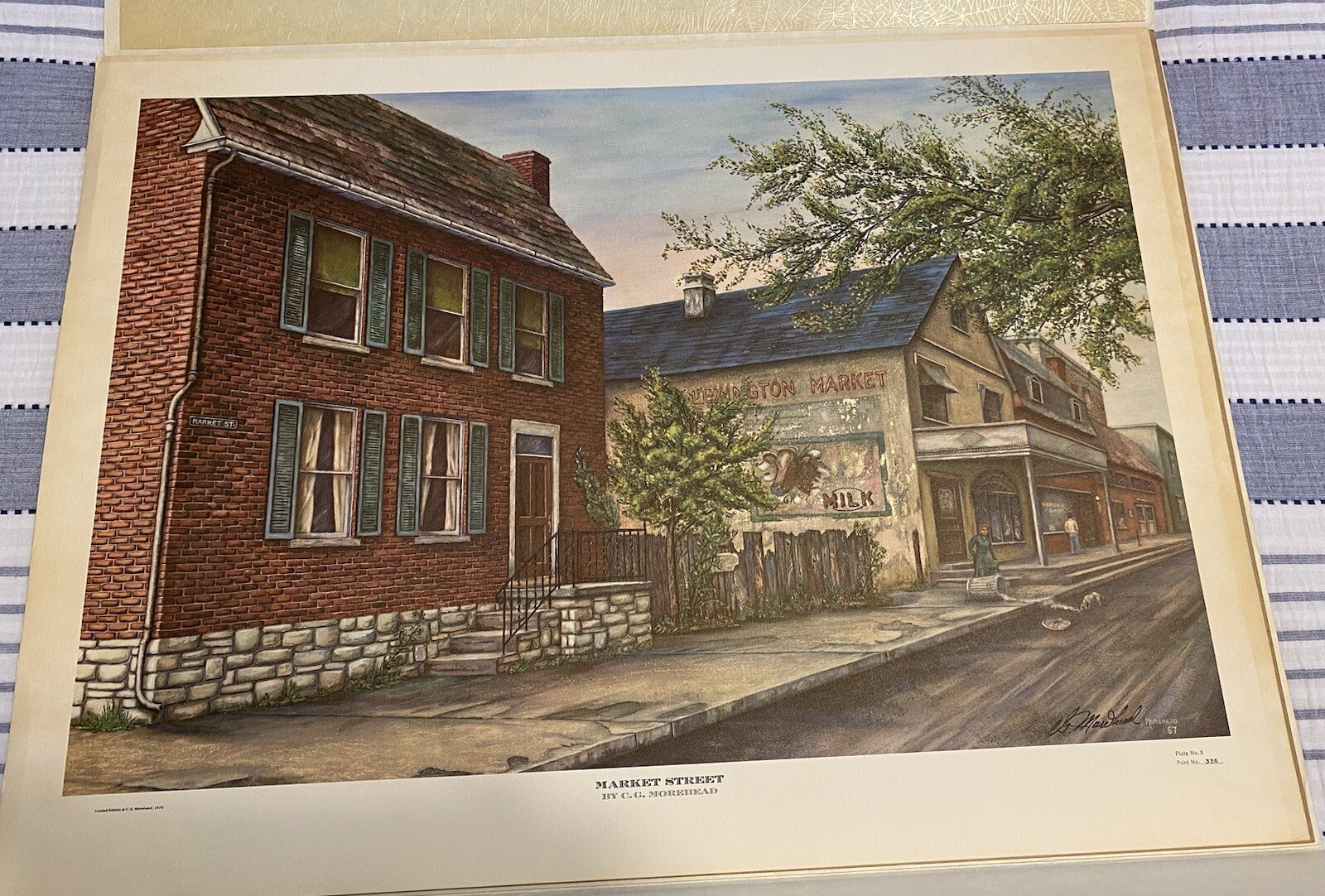 C.G. Morehead - Art print -MARKET STREET - Limited Edition Signed