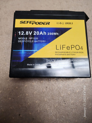 SEFEPoder 12.8 20ah Lifepo4 battery