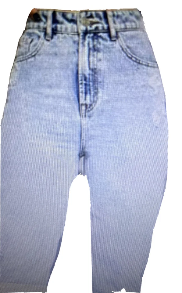 JEAN FEMME ZARA BLEU DELAVE COUPE BOYFRIEND TAILLE HAUTE TAILLE US 26 FR 36 - Photo 4/4