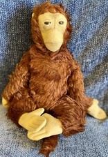 Vintage 50 s Steiff Monkey With Glass Eyes