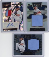 Joe Ryan 2022 Panini Select Cracked Ice Prizm Patch Auto RC /25 Twins + More