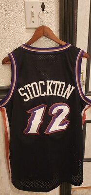 VTG NBA Adidas Soul HWC Utah Jazz John Stockton Jersey 12 Mens