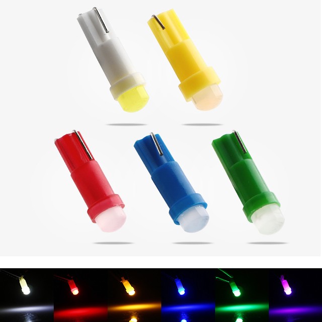 500Pcs White T5 F10 COB 1W LED Instrument Dashbord LED Bulbs Light 37 73 74 500Pcs White T5 F10 COB 1W LED Instrument Dashbord LED Bulbs Light 37 73 74