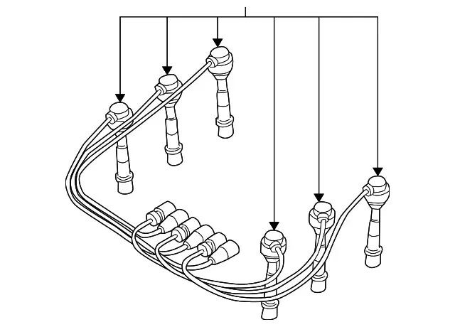 Genuine GM Spark Plug Wire Set 19170849 - Image 2 of 3