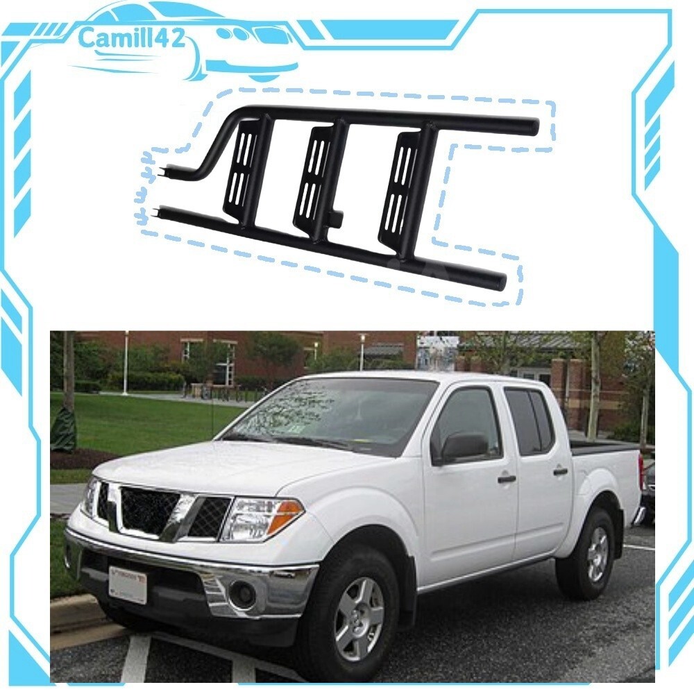 Black Pickup Truck Step Tailgate Ladder Fits for Nissan Frontier D40 2014-2021