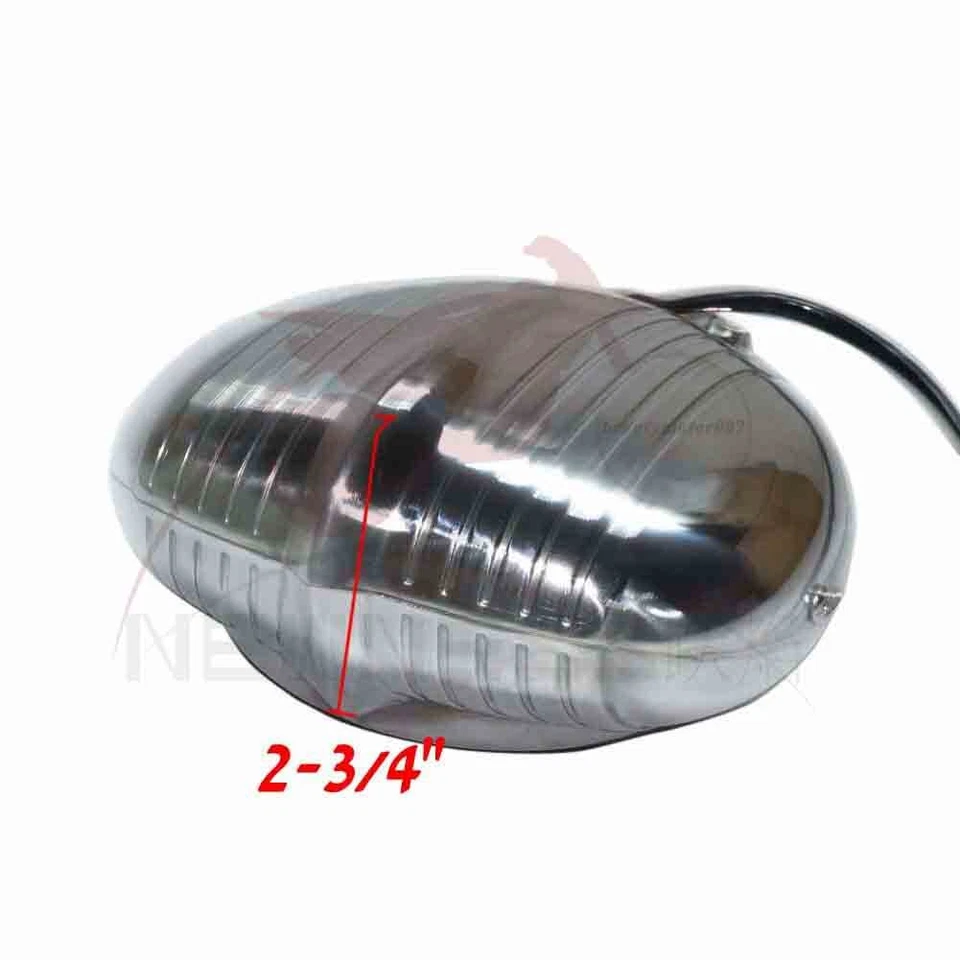 Lámpara de faro transparente pulido de motocicleta vintage haz sellado para Harley Chopper Foto 3 de 4