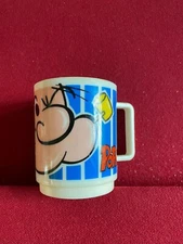 1971, POPEYE, Plastic "DEKA" Mug (Scarce / Vintage)