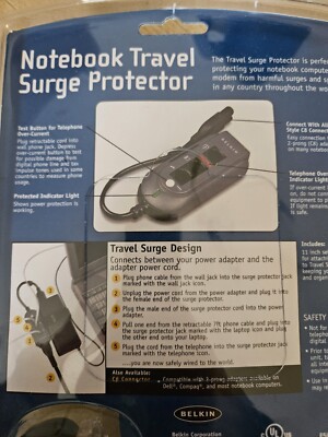 Belkin DELL in-line Travel SURGE PROTECTOR for notebook / laptop C6