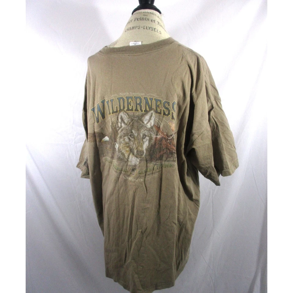 Camiseta deportiva Warehouse American Wilderness Wold Eagle Moose gráfica XXL Foto 2 de 4