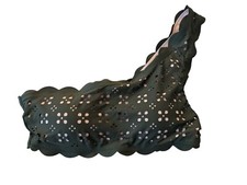 J. Crew One Should Scalloped Bikini Top in Laser Cut Olive Green