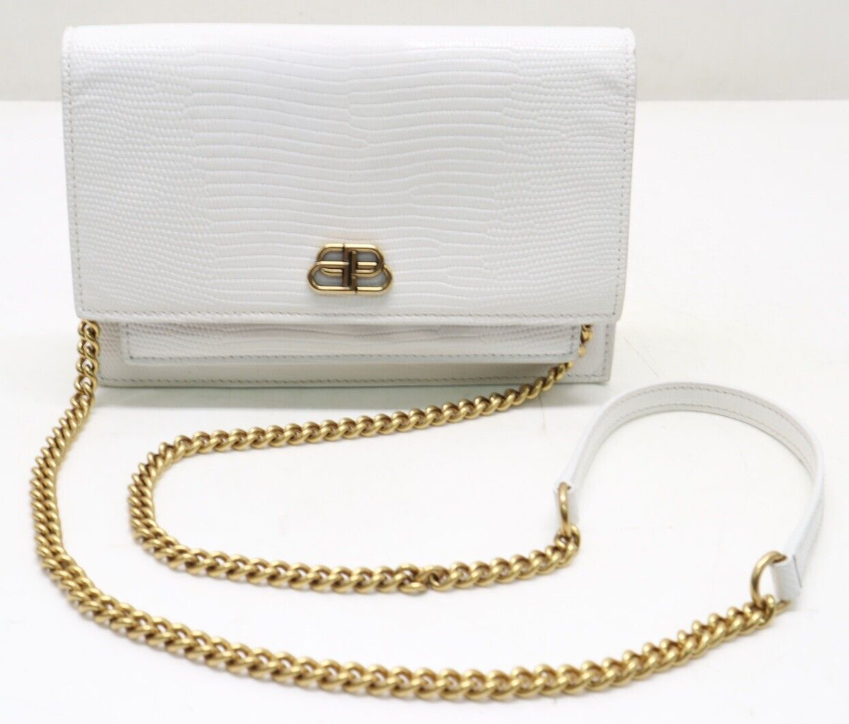 Balenciaga Lizard Leather Small Crossbody Shoulder Bag