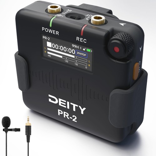 Deity PR-2 Pocket Audio Recorder Lavalier Mic Recording Sidus Audio APP Control - Picture 4 of 13