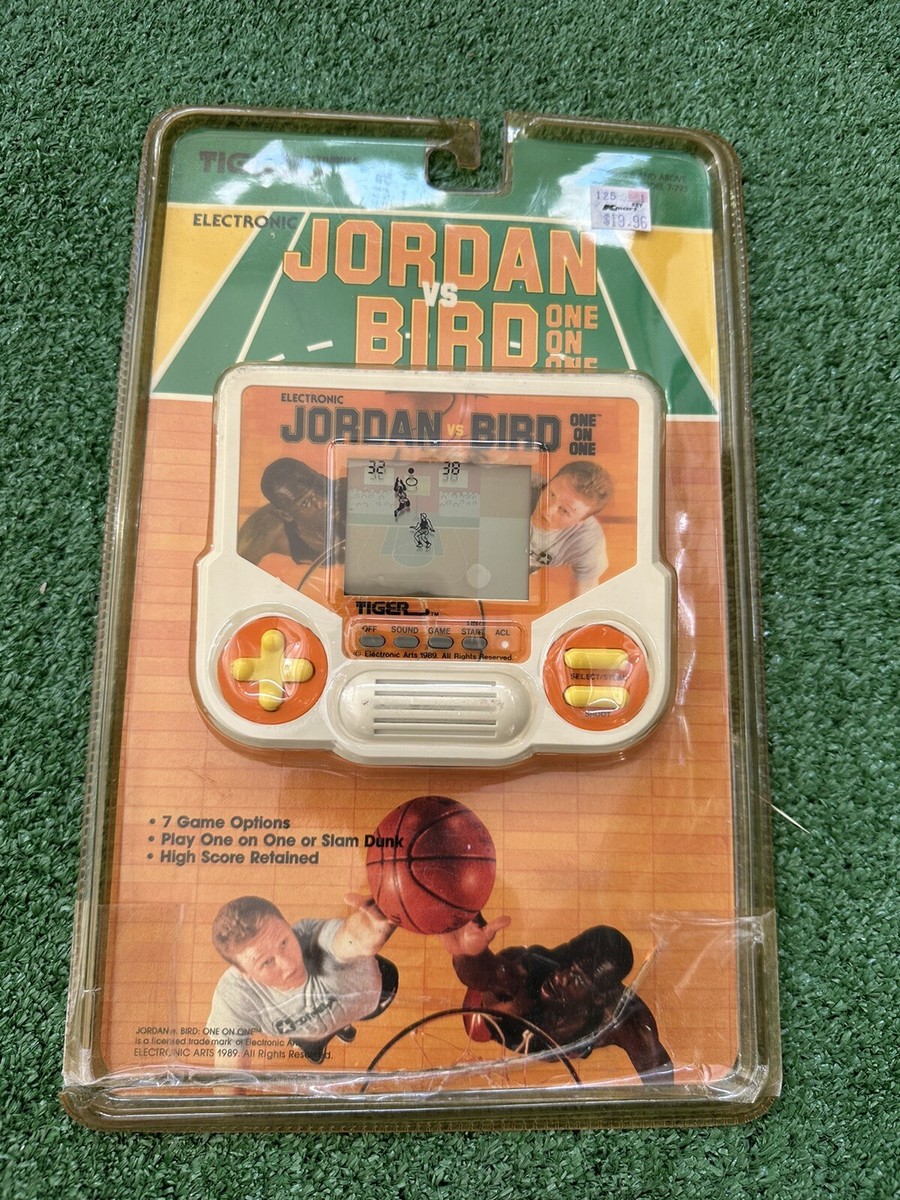 Vintage 1988 Jordan Vs Bird One on One Handheld Tiger Game Vintage 1988 Jordan Vs Bird One on One Handheld Tiger Game
