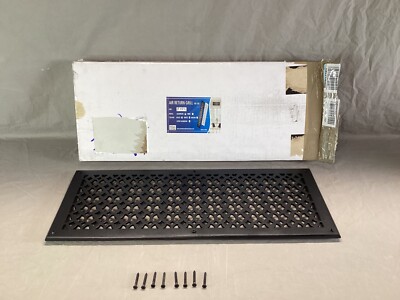 Prima Decorative Hardware VR-100 VR100 Cast Aluminum Floor Register Black 8 x24 