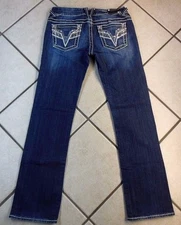 VIGOSS "THE CHELSEA BOOT CUT" E.U.C. WOMEN'S DENIM BLUE JEANS. SIZE 29 INSEAM 33