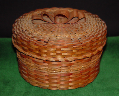 Antique 1920's Wabanaki - Micmac, Penobscot,Passamoquoddy - Ash & Sweet Grass