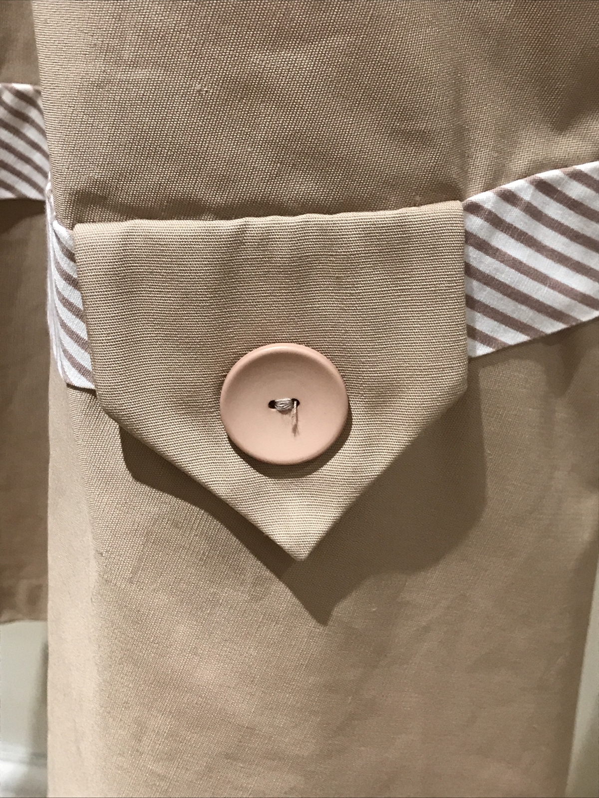 True Vintage 1950s St Michael Sailcloth Skirt with Button Trim, BNWT, 24" Waist 7