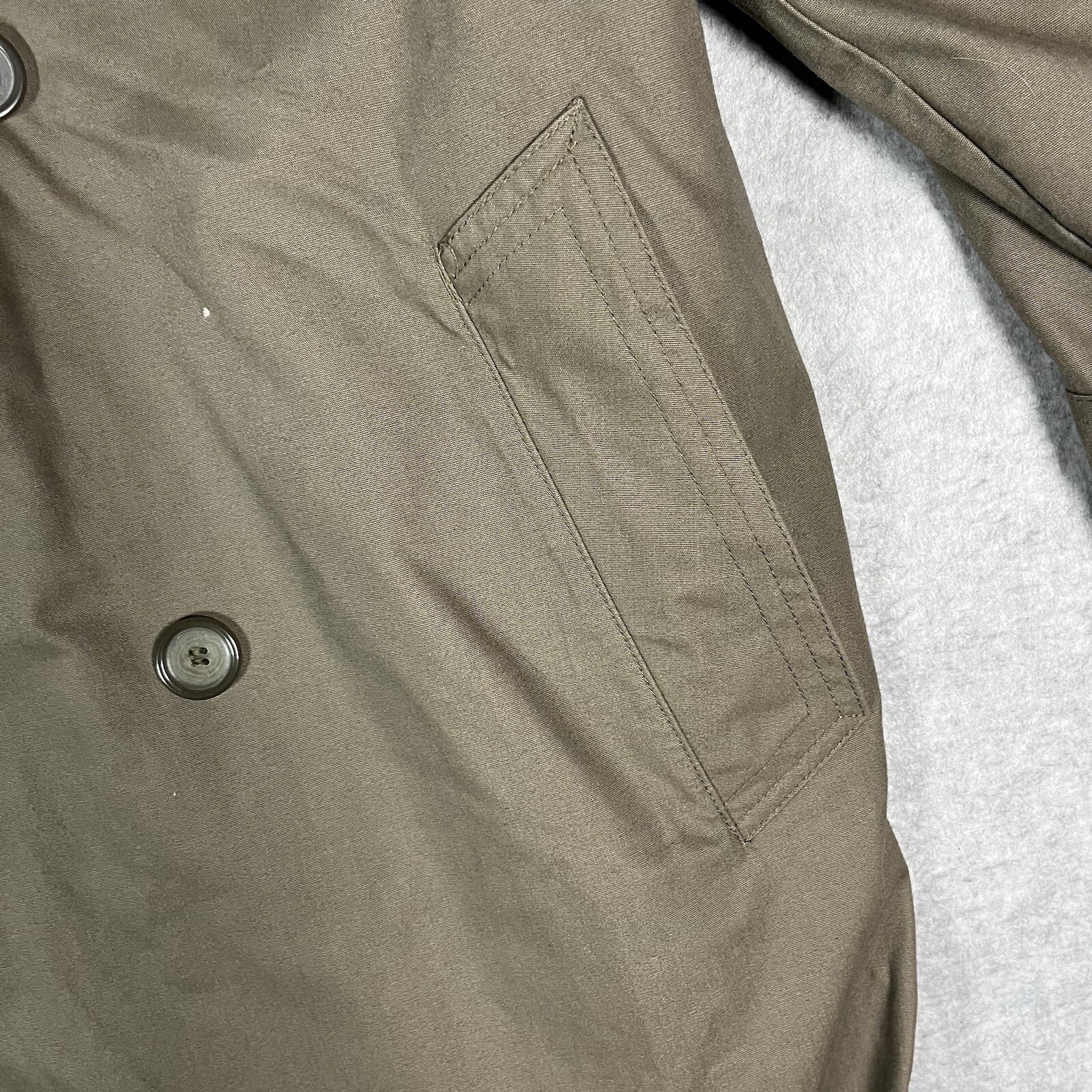 Salvatore Ferragamo Trench Coat Rain Coat Womens Sz 42 Long Tan Brown Italy Rare image 10