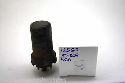 RCA 12SG7 VT209 CV694 METAL RUST VACUUM TUBE HICKOK TV-7D/U TEST