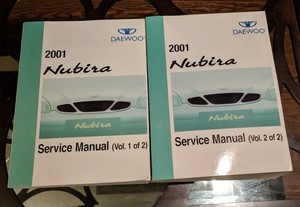 2001 Daewoo Nubira Service Manual Set Of 2 Rx1041 Ebay