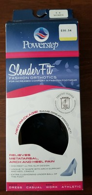 powerstep slenderfit fashion orthotic insoles