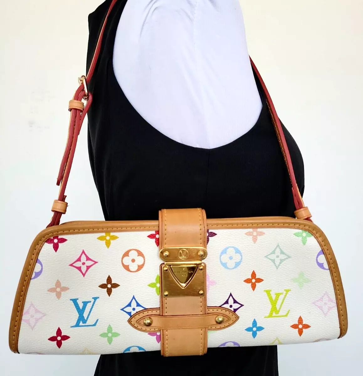 vuitton multicolor shirley bag