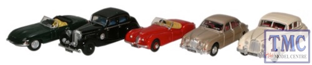 76SET14 Oxford Diecast 1:76 Scale 5 piece Jaguar Collection