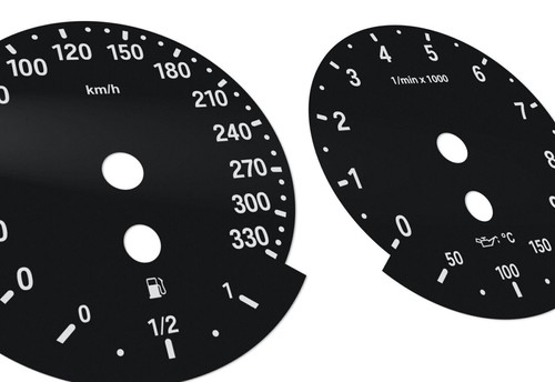 For BMW M3, E90 - Speedometer Dials from MPH to Km/h Cluster Gauges - Picture 3 of 9