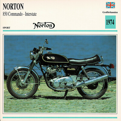 Norton 850 Commando-Interstate Informationskarte