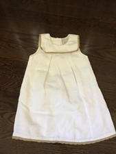 EUC Tahari Kids Designer White Dress Size 3T