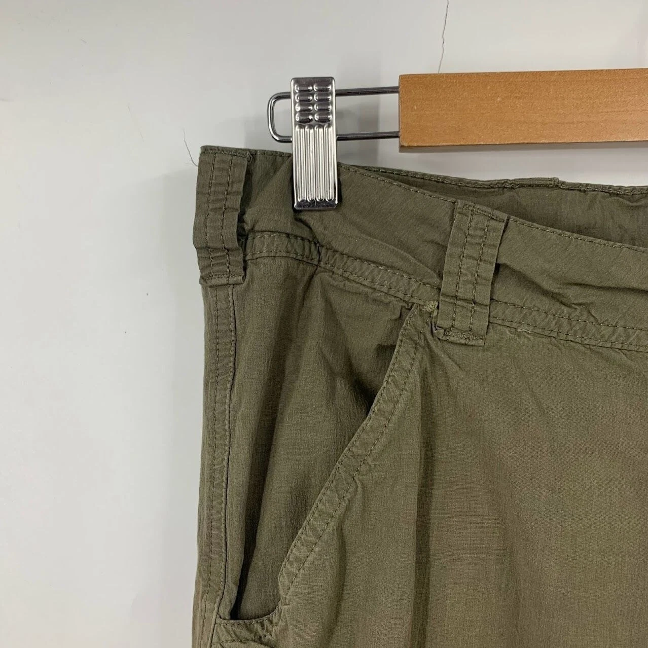 prana cotton mid rise cargo straight leg pants