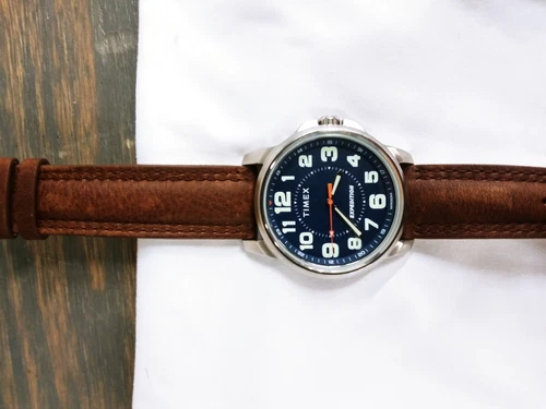 Timex Men's Expedition Metal Field Watch - Brown; Blue - Used - Good