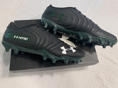 Under Armour Men's S 11.5 UA Team Nitro Low MC Football Cleats BLK/GRN 3021067