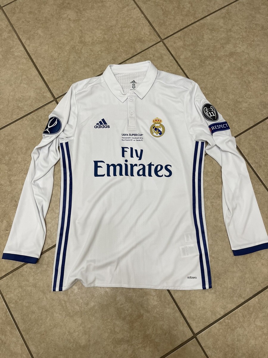 Real Madrid Spain Ronaldo 8 UEFA Super Cup Shirt Player Issue