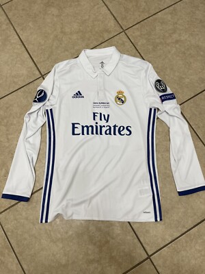 Real Madrid Spain Ronaldo 8 UEFA Super Cup Shirt Player Issue