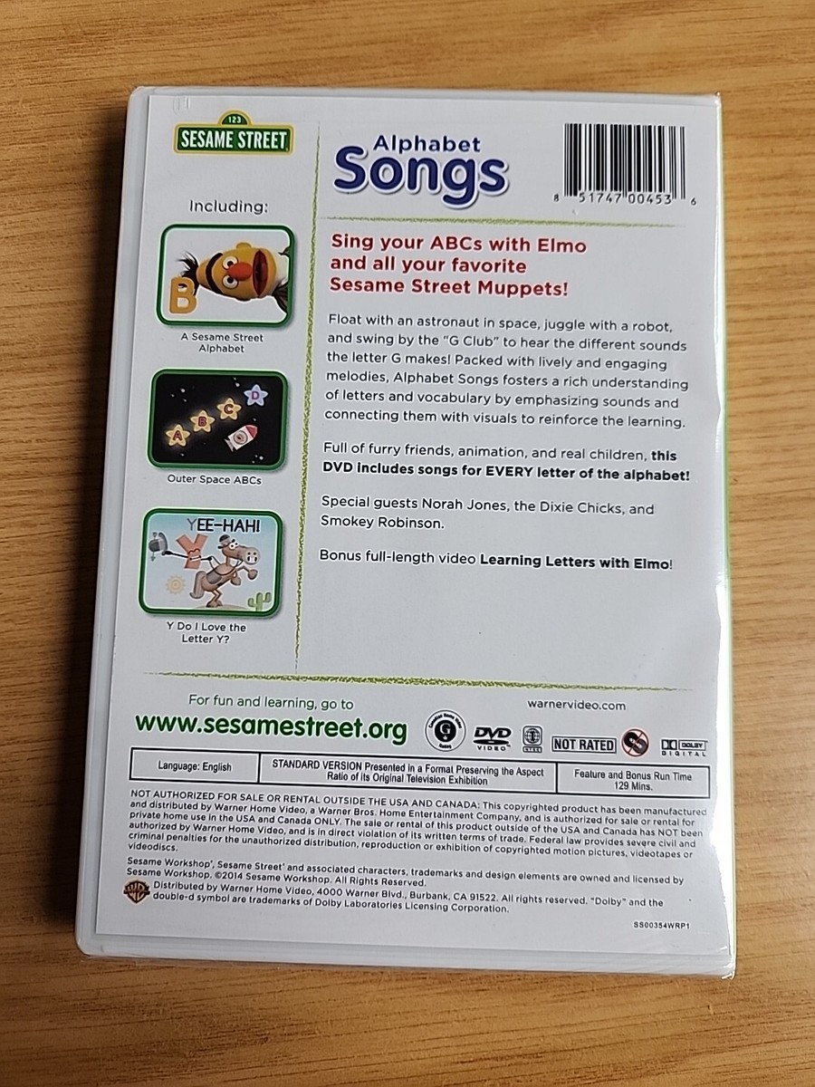 Sesame Street: Alphabet Songs (DVD) NEW- O4 851747004536| eBay