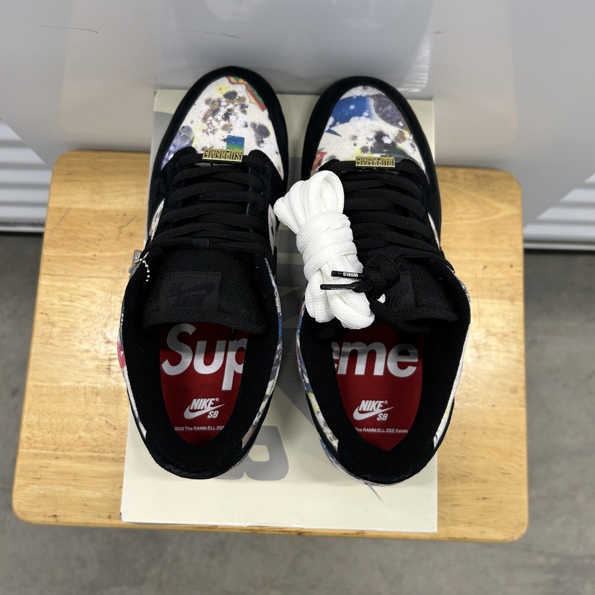 Nike SB Dunk Low Supreme Rammellzee Size 11 FD8778-001 2023