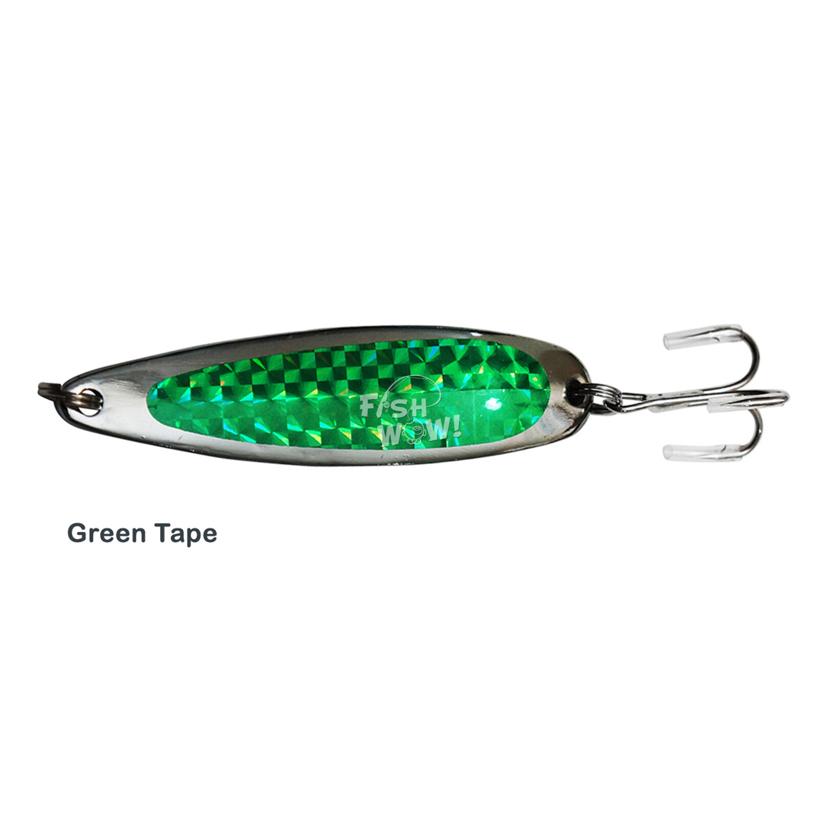 15pcs Fish WOW!® 3oz Casting Spoon Jig trolling crocodiles spoons Green Tape NEW - Image 5