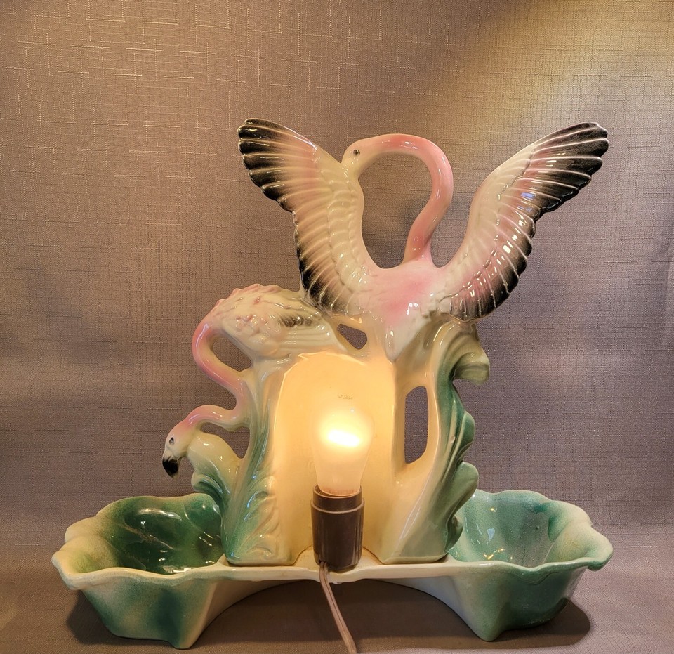 Vintage 1957 Flamingo TV Lamp / Light Lane and Co Van Nuys California