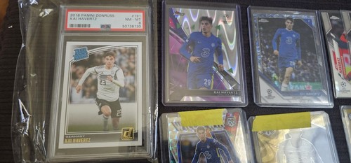 Huge Soccer Trading ⚽️ Cards Lot Kai Havertz Rc Refractor # PSA Mixed Super Star - Picture 7 of 9