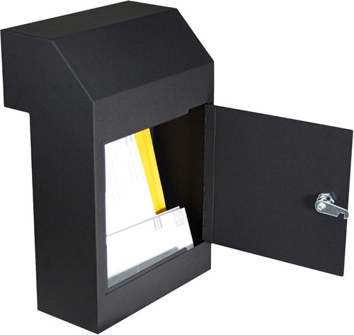 Buzón de acero resistente para todo tipo de clima - Caja de puerta segura para llaves y letras - Imagen 10 de 11